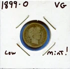 W@W 1899-o  Barber Dime, ( Tougher Date !!!! ) VG !!!!!!!!!!