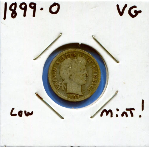 W@W 1899-o  Barber Dime, ( Tougher Date !!!! ) VG !!!!!!!!!!