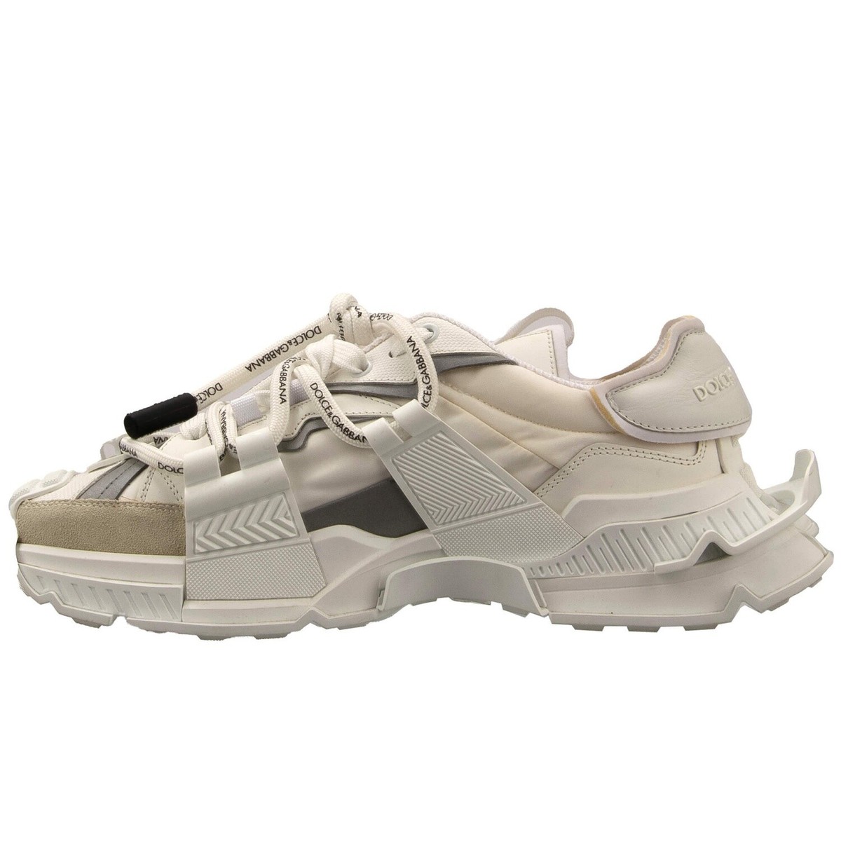 スニーカー DOLCE GABBANA Men Sneakers CS2324AV06689697 White DOLCE & GABBANA Low-Top Sneaker Schuhe SPACE Logo Weiß