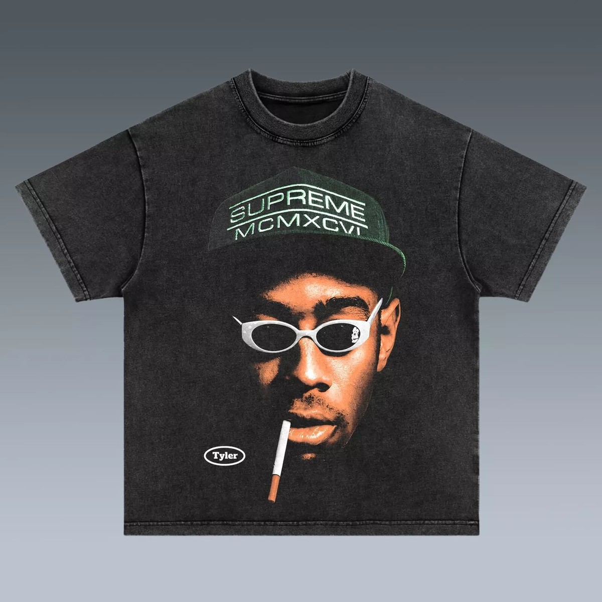 Tyler The Creator Rare design 90s Classic style Big Face T