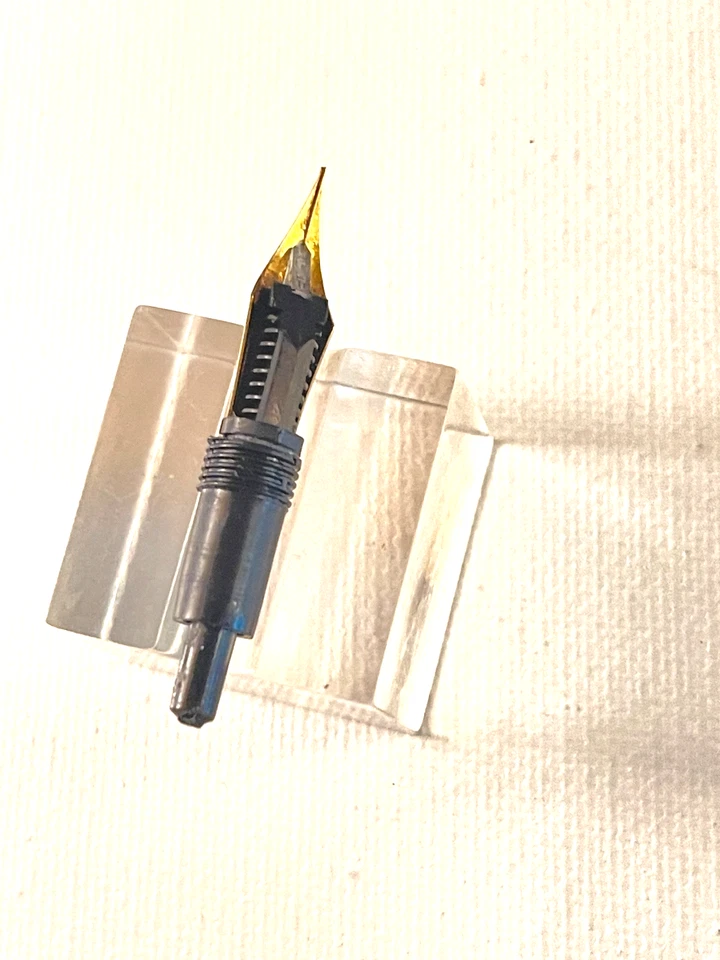 Plumín de placa de cobre dorado Osmiroid para las primeras plumas estilográficas Osmiroid y Esterbrook Foto 2 de 2