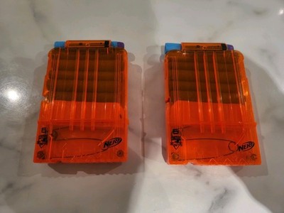 NERF N Strike 6 Dart Clip Munition Magazin x2 Konvolut Extra Ersatzmagazine