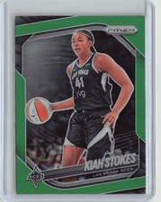 2025 Panini Prizm WNBA #58 Kiah Stokes Green Prizms