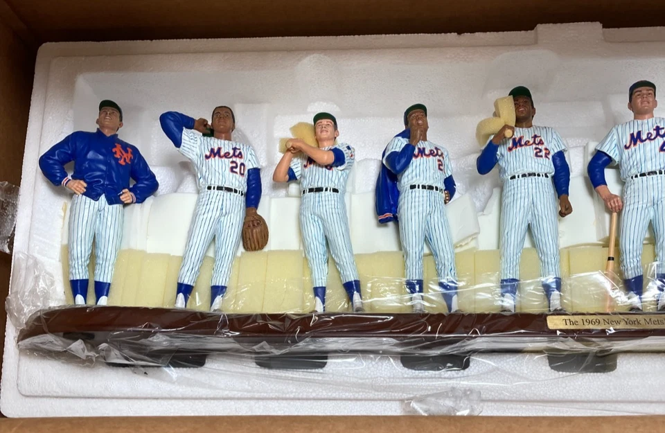 Juego de estatuillas Danbury Mint 1961 New York Mets temporada inaugural 10 Foto 2 de 4