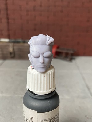 Invincible Head Sculpt for Action Figures 1/12 Marvel Legends Unpainted