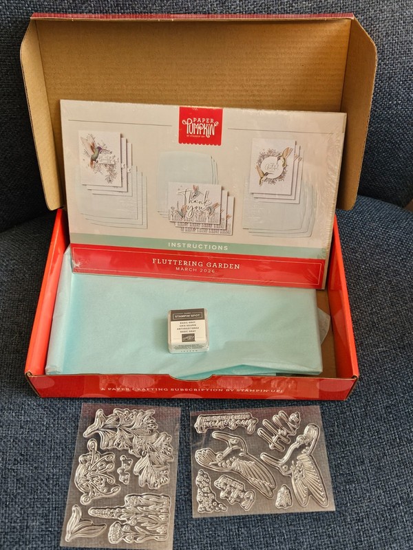 Paper pumpkin - FLUTTERING GARDEN- March 2026   Stampin up!- Brand new!