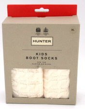 Hunter Kids Boot Socks US Kids XL Size 4-6, Cable Knit Brand New .
