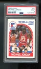 1989-90 Hoops #21 Michael Jordan PSA 9 Graded Basketball Card All-Star NBA 89