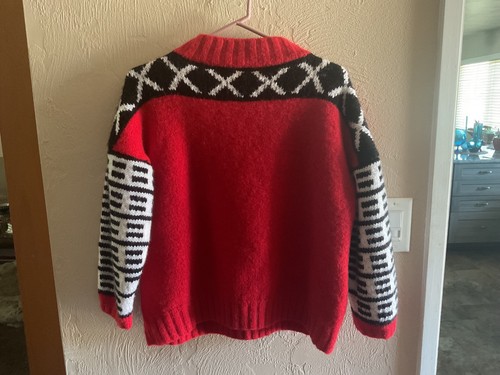 Suéter Peruano De Colección Para Mujer M Lana Alpaca Folk Cuello Redondo Rayas Jersey Perú - Imagen 3 de 10