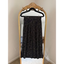 Vintage Sag Harbor Fern Plant Maxi Skirt