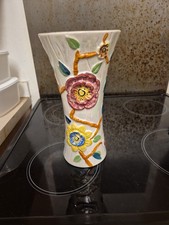 Decorative Arthur Wood England Floral Decorated Keat Vase 4704