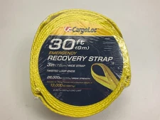 Cargoloc 82267 3" X 30' - 26000 Lbs - Recovery Tow Strap W/ Twisted Loop Ends