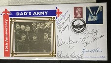 Dads Army Cast And Production Staff Signed Benham FDC Cover Signed BY 7