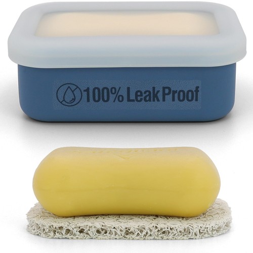 Compact Leakproof Travel Soap Case, Silicone Travel Soap Container, Portable ...