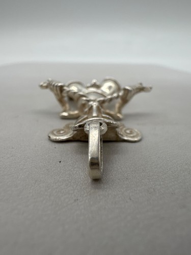 925 Sterling Silver Tribal Man Pendant - 9.55g - Picture 7 of 9