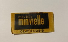 Etiquette meubles Minvielle original sticker 60's