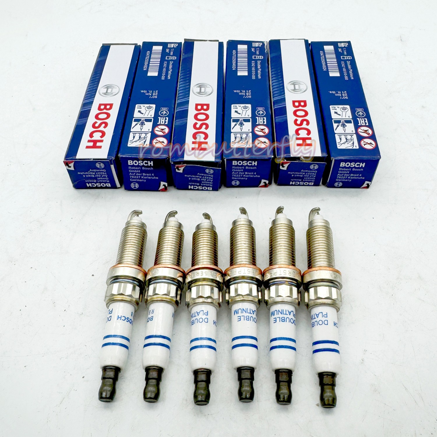 ZR5TPP33 6x Spark Plugs Double Platinum Fits For BMW E82 E88 F02 F10 F13 97506