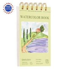 Watercolor Paper Pad 5.5x3.5 Inch 140lb 300g 3.5x5.5 Sheets 140lb 300g No-Bleed