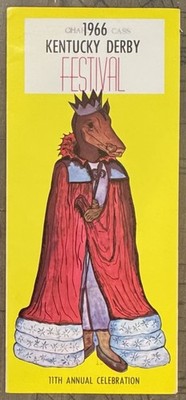 1966 KENTUCKY DERBY FESTIVAL 11TH ANNUAL CELEBRATION EVENTS SCHEDULE BROCHURE