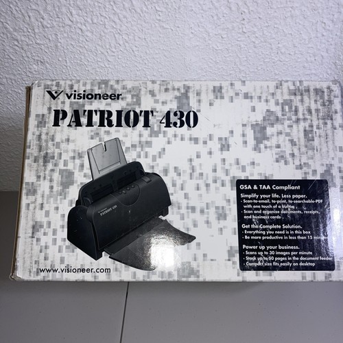 VISIONEER PATRIOT 430 SHEETFED SCANNER - Brand New