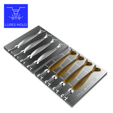 Bait DIY Fishing Mold Soft Plastisol Swimbait K136 4inch