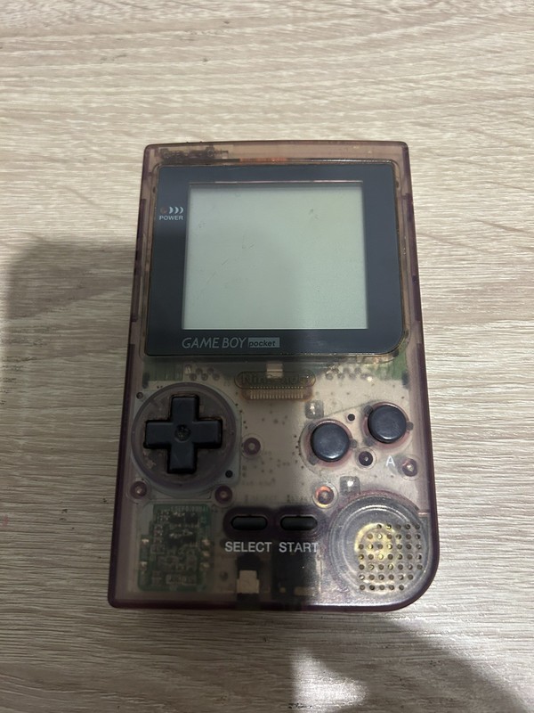 Nintendo Game Boy Pocket Handheld System MGB-001 crystal purple Working