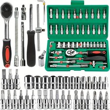 46pcs Family Tools 14 Set Mechanic Tool Kits For Auto Repair Hous With Sockets