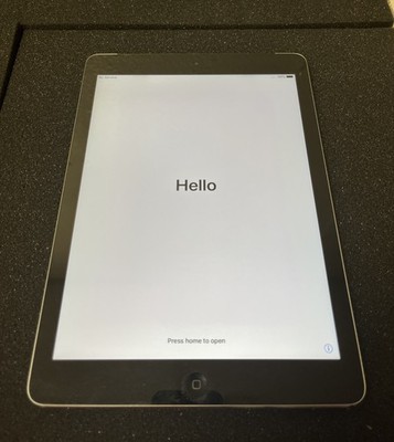 Apple iPad Air Ist Gen A1475 32GB Cellular-Space Gray- READ DESCRIPTION- Grade F