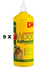 9 x D4 1L WOOD ADHESIVE GLUE EVERBUILD WATERPROOF INDUSTRIAL GRADE