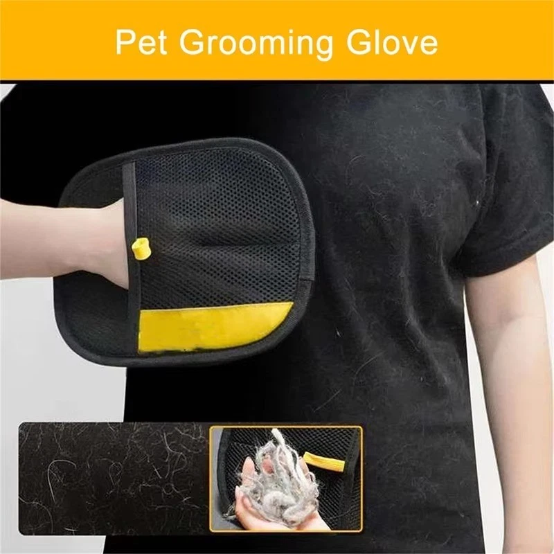 Touch Cleaning Brush Magic Gloves, Pet Dog Cat Massage Hair Removal Bathing Comb - Image 2 of 4