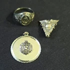 925 Sterling Silver Mixed Lot 3pc Ring, Pin, Pendant Vintage US Navy