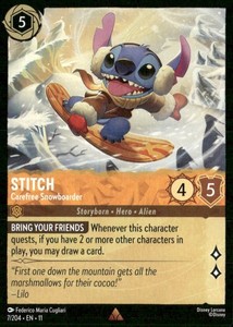 Stitch Carefree Snowboarder | eBay