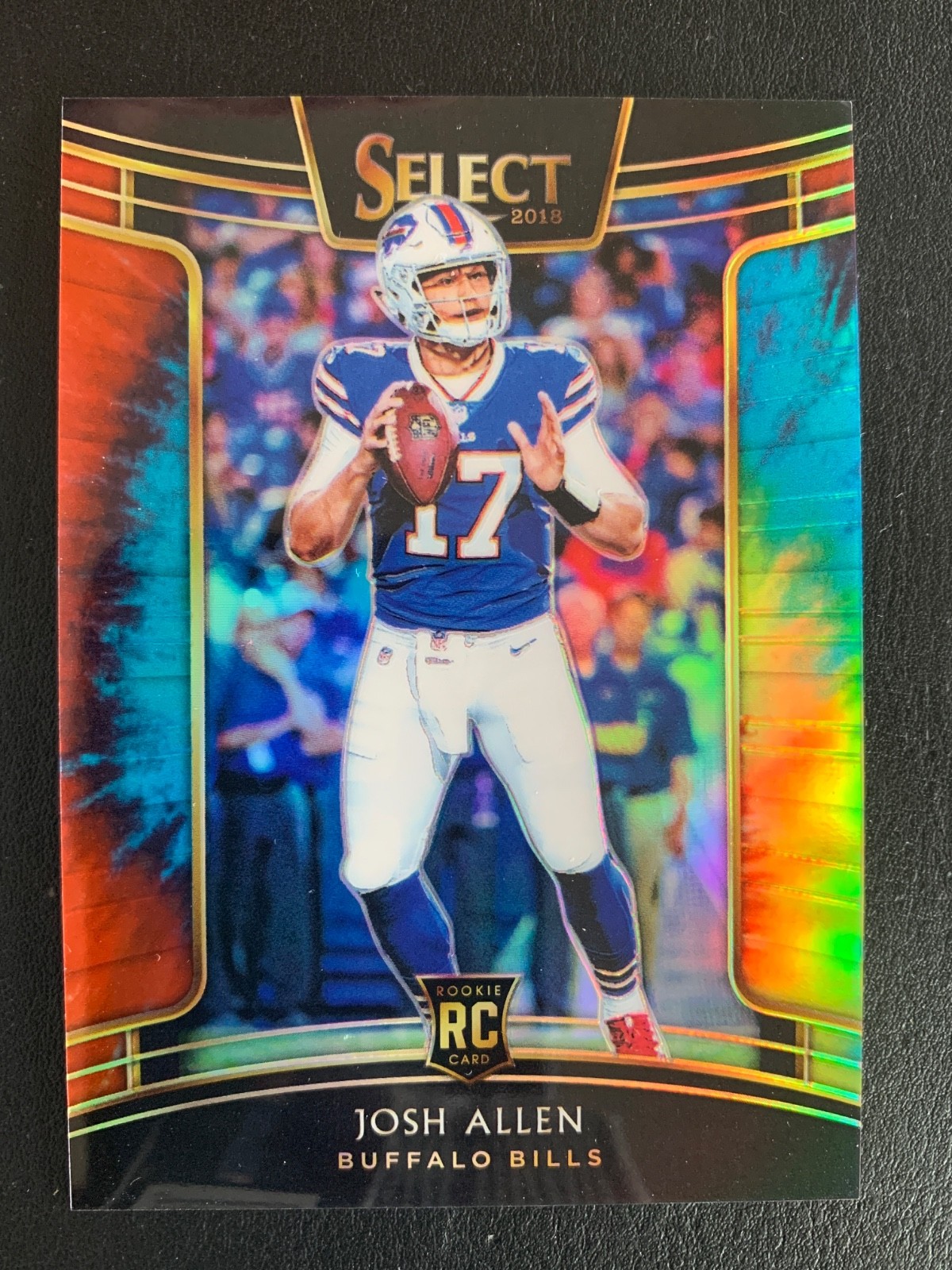 2018 Panini Select Tie-Dye Prizm Concourse #24 Josh Allen/25 RC Rookie SSP