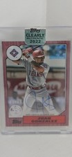 2022 Topps Clearly Authentic Juan Gonzalez Autograph #87TBA-JG Rangers MLB
