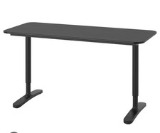 IKEA BEKANT Desk , black stained ash veneer , 160x80cm
