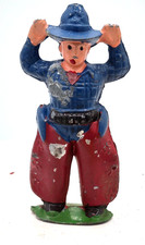 Vintage Lead Figure Barclay Manoil Cowboy Blue and Red