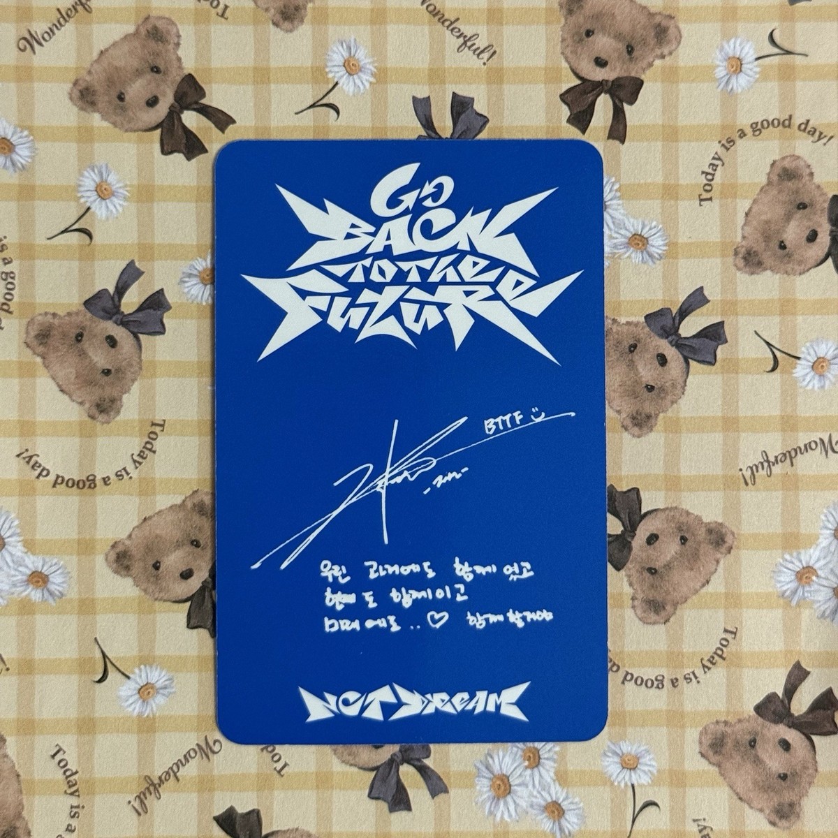NCT DREAM JENO GO BACK TO THE FUTURE PHOTOCARD (I AM THE FUTURE