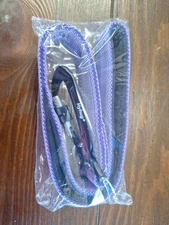 Hyhug Jacquard Ribbon Short Dog Leash 400. Ultra Voilet Combination. Size 18L