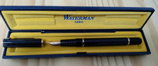 Waterman Füllfederhalter, schwarz-gold, Struktur, unbenutzt