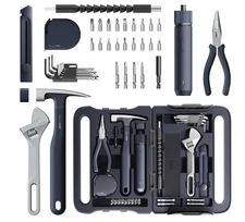 HOTO 40-Piece Tool Kit, Household Essentials tool set w/