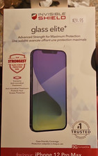 invisibleSHIELD Glass Elite Clear Screen Protector iPhone 12 Pro Max Tempered