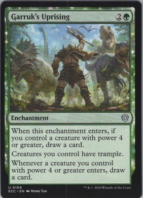 MTG Garruk's Uprising U Commander: Lorwyn Eclipsed 109 NM
