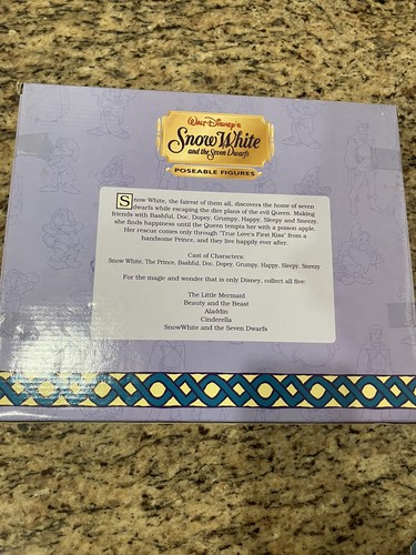Disney Store Biancaneve e i sette nani personaggi posabili NUOVI giocattoli sigillati - Foto 4 di 6