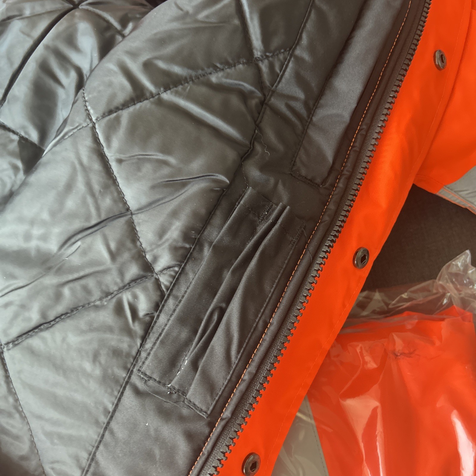 SITE SAFE  HI VIS JACKET VISIBILITY COAT  WATERPROOF PADDED !!! Size M !!! image 7