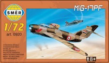 Smer 920 1:72 Mikoyan MiG-17PF Includes decals for Czechoslovakia, Russia, Egypt