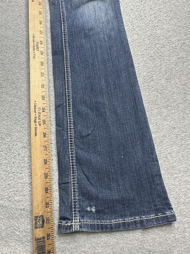 Ariat REAL Denim Jeans Womens 27L Blue Bootcut Western Stretch Distressed YKK - Picture 12 of 13
