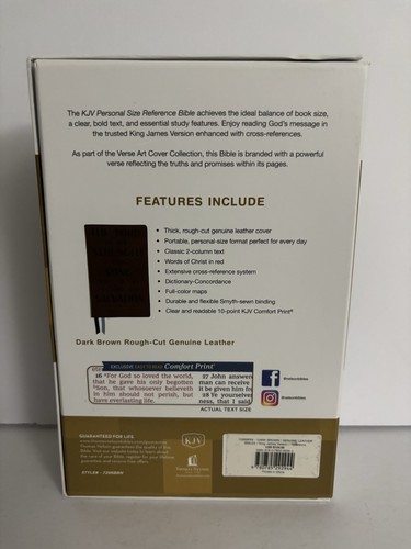Thomas Nelson King James Version Verse Art Reference Bible - New In Open Box - Picture 9 of 9