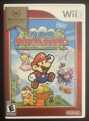 2007 Super Paper Mario Nintendo Selects Edition Nintendo Wii CIB Tested