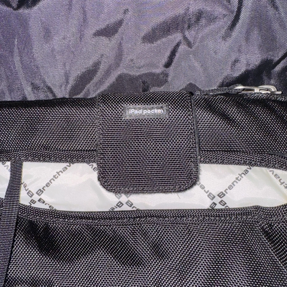 Brenthaven Prostyle Slim Pack Laptop Macbook Tablet Backpack Business Black - Image 4 of 4