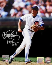 Ryne Sandberg Signed Autographed Chicago Cubs 8x10 Photo HOF 05 TRISTAR COA